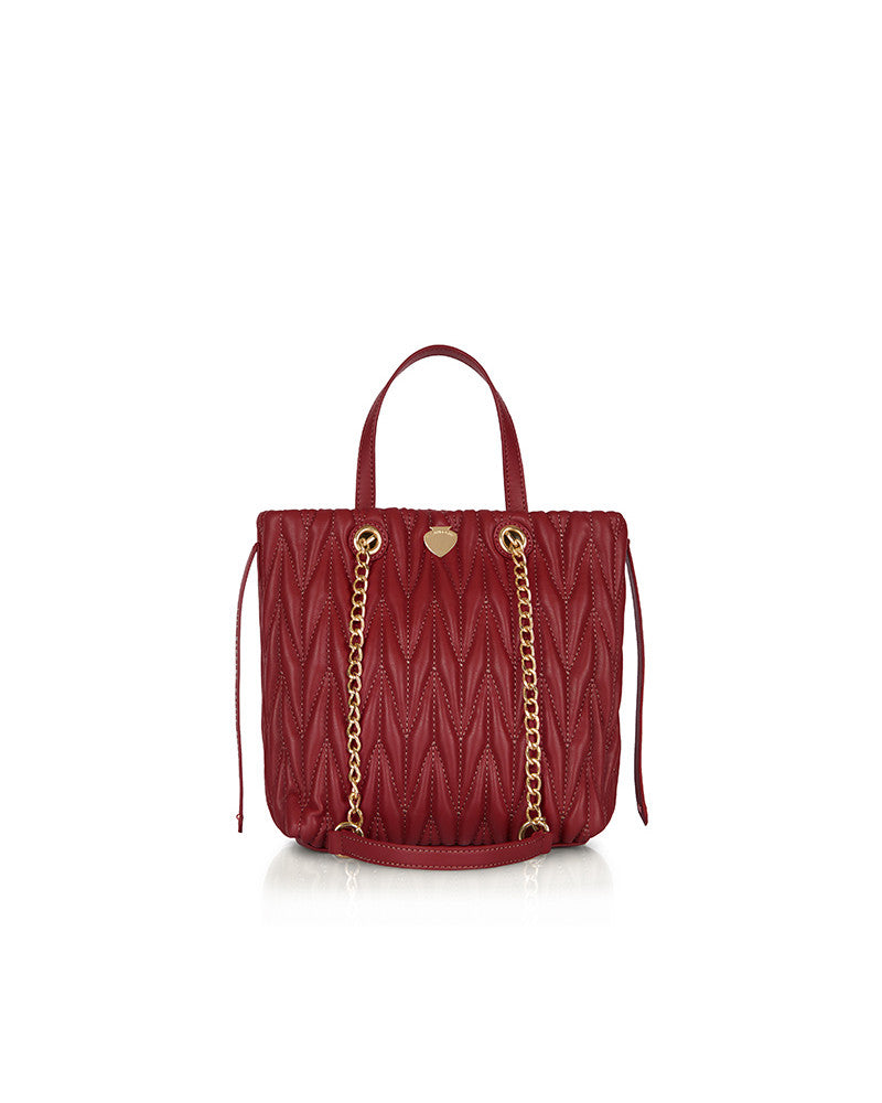 Borsa Le Pandorine Cris Mini Bordeaux